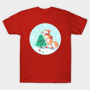 Christmas fox T-Shirt